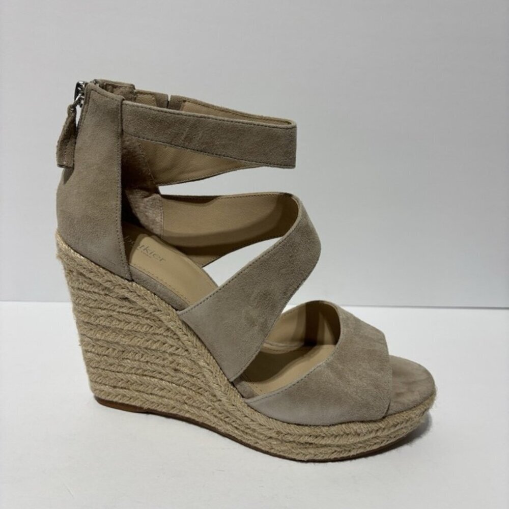 Botkier Women’s Julian Taupe Wedge Sandals, Size 8.5 M